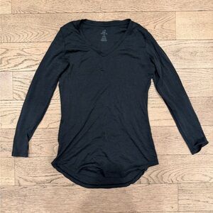 SOLD Woolx Eva Tunic Carbon Stripe